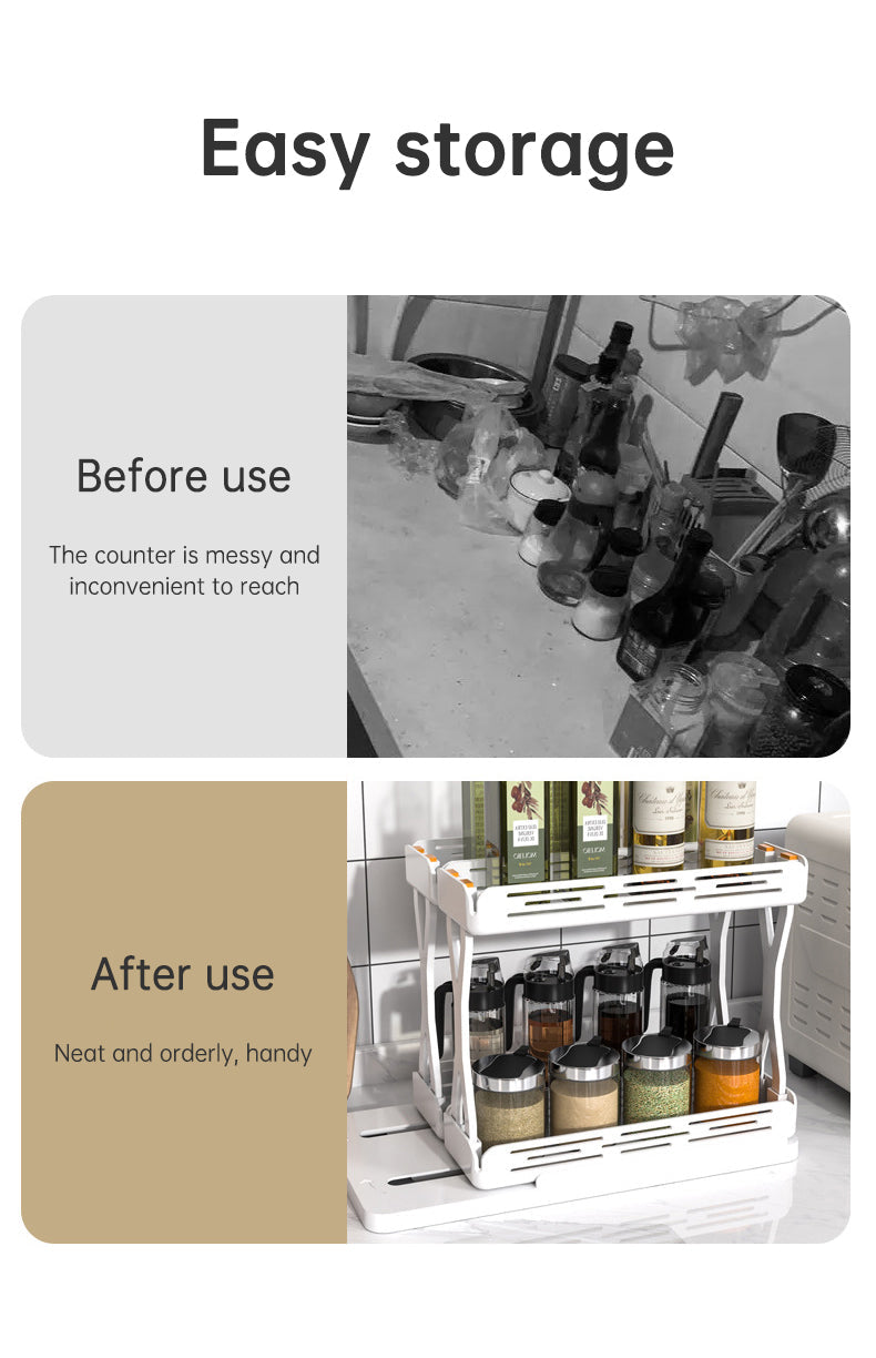Pull-Out Rotating Spice Rack