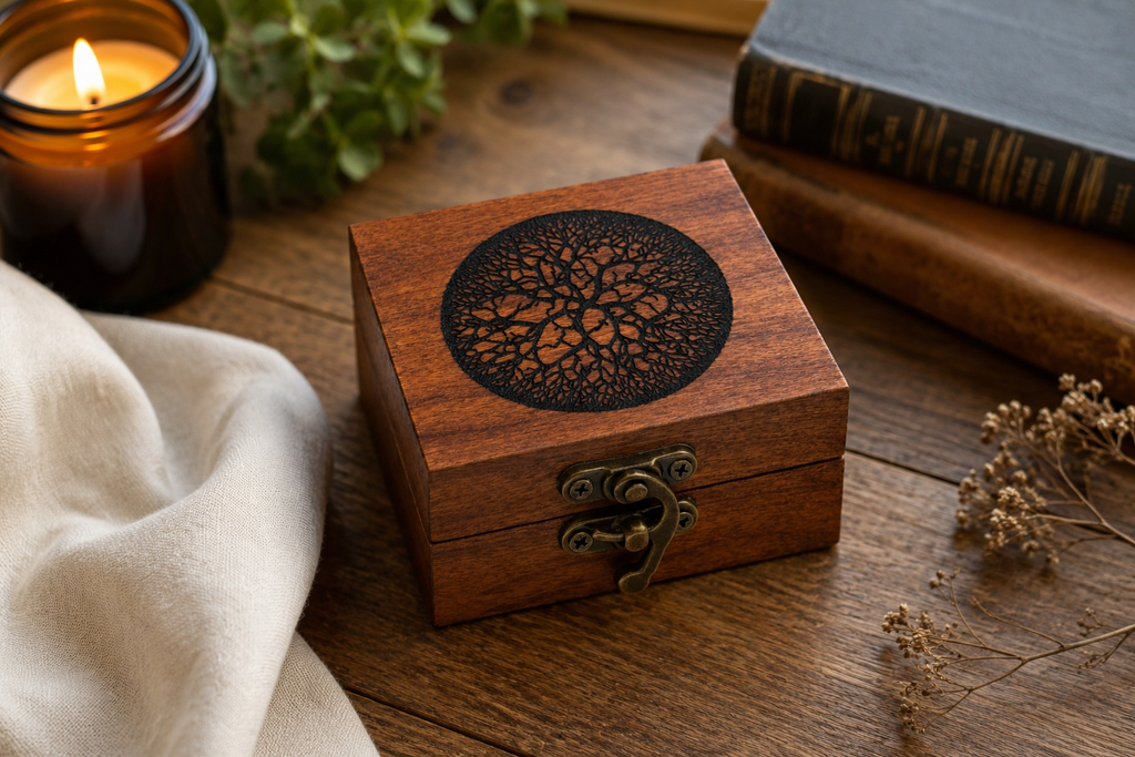 Cherry Wood Keepsake Box