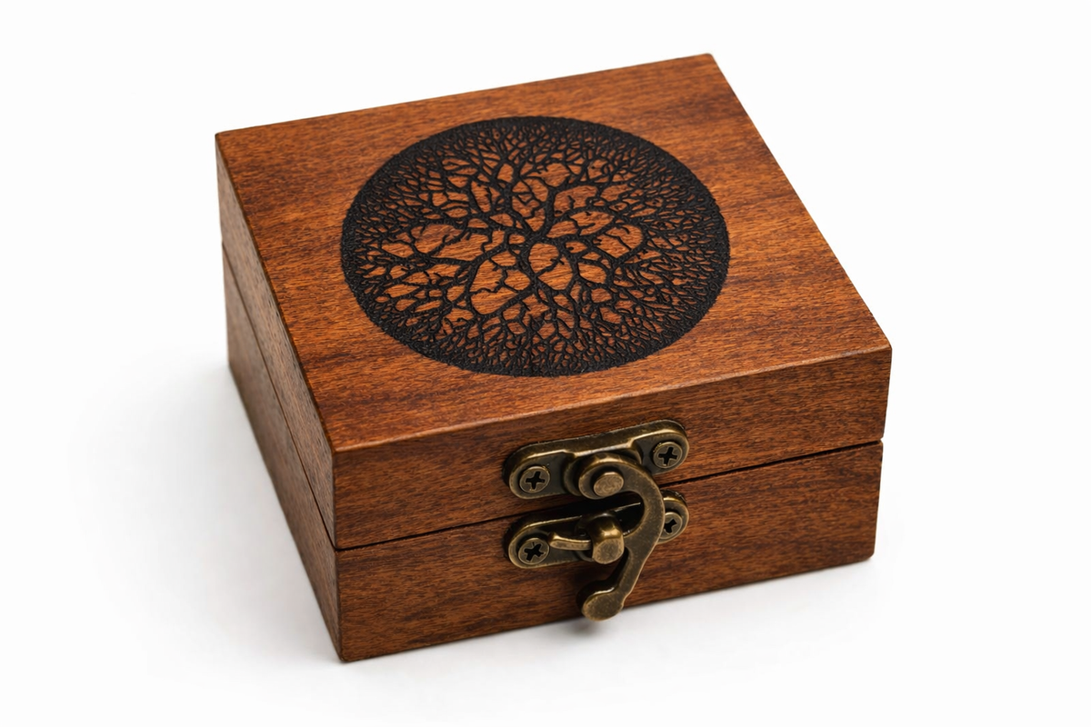 Cherry Wood Keepsake Box