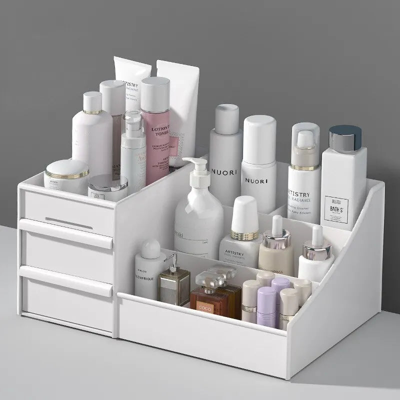 White Makeup Storage Drawers