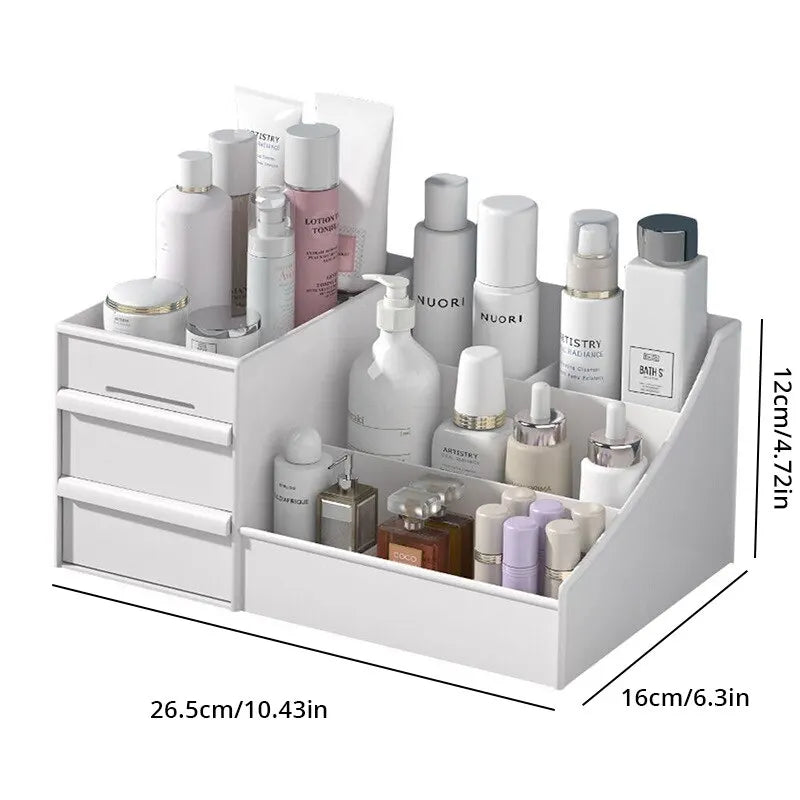White Makeup Storage Drawers