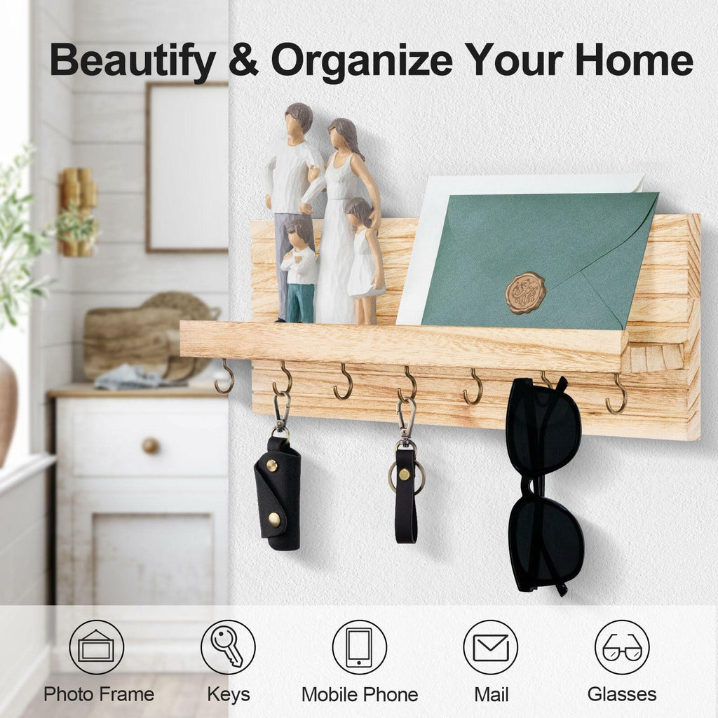 Wall Key Holder with Shelf