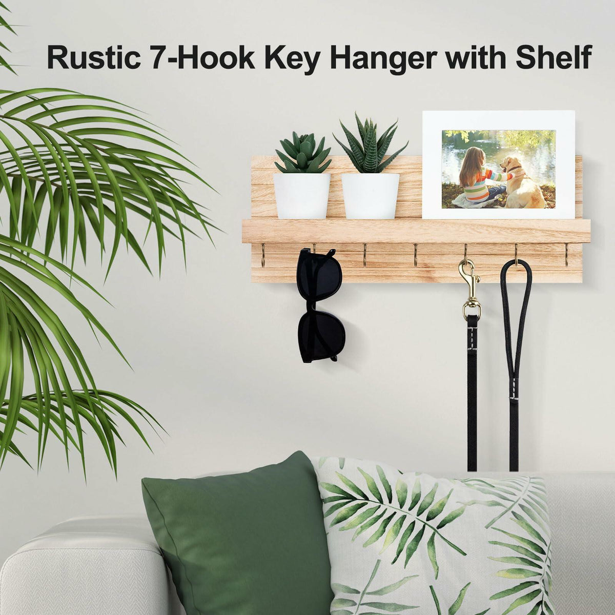 Wall Key Holder with Shelf