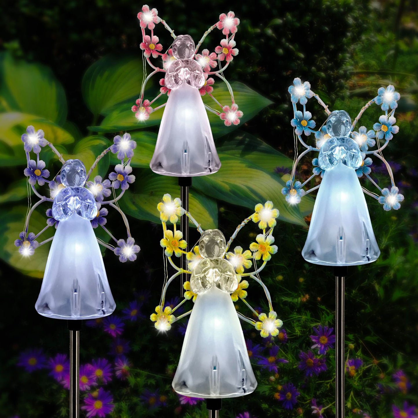 NestleNook Solar Angel Lights Outdoor